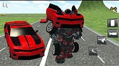Red Car Robot Transformation Sim: Completed Levels - Android Gameplay 1080p60