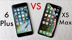 iPHONE XS MAX Vs iPHONE 6 PLUS! (Should You Upgrade?) (Review)