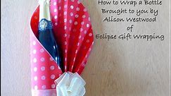 How to gift wrap a bottle of wine.
