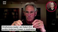 Mindfulness expert leads Cooper through guided meditation