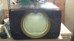 Servicing a late 40s Emerson 614 10" b&w Television. No picture, HV OK. P1/? Assessment