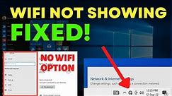 Troubleshooting WiFi Connectivity: Windows 10 WiFi Not Showing? Here's the Fix!