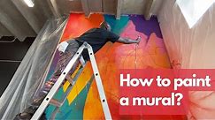 How To Paint A Mural Tutorial - An Inside look at the my process