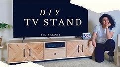 DIY Rustic Modern Tv Stand - Boho Tv Stand - How to Build a Tv Stand - Plywood Tv Stand