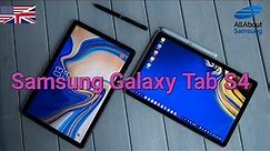 Samsung Galaxy Tab S4 Hands On first look english 4k
