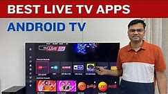 (Hindi) 5 Best Live TV app for android TV Free and Paid | Watch Live TV free on Smart TV