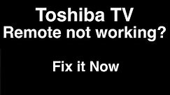 Toshiba Remote Control not Working - Fix it Now