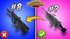 Top 20 Best Guns/Weapons in PUBG MOBILE with (Tips and Tricks) Weapon Guide (2021)