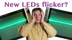 How to measure fluorescent and LED light flicker