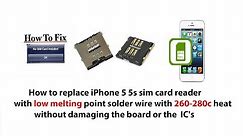 iphone 5 5s sim card reader replacement HD