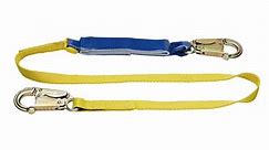 WERNER 6 ft. DeCoil Lanyard (DCELL Shock Pack, 1 in. Web, Snap Hook) C311100