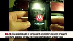 Unlock Motorola | How to Unlock any Motorola Phone by Subsidy Unlock Code Instructions + Tutorial