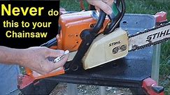 Never Do This to your Chainsaw ... How to Repair it if you do
