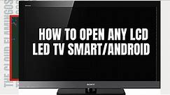 HOW TO OPEN LCD LED TV || TEAR DOWN TV || OPEN BACK COVER