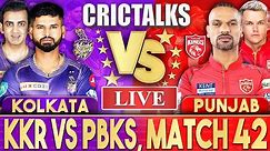 LIVE: KKR VS PBKS, Match 42 | IPL Live Scores and Commentary | Kolkata Vs Punjab | Last 3