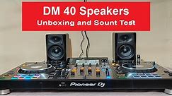 Pioneer DJ DM 40 Desktop Speaker Unboxing and Sound Test