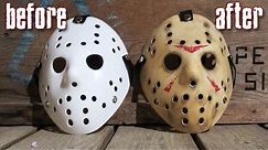 How to Make a Killer Jason Mask for Under $25 - Friday The 13th DIY Painting Tutorial