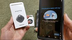 How To Setup Samsung Galaxy Smart Tag Bluetooth GPS Location Tracker KeyChain App!