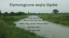 Etymologiczne wojny śląskie