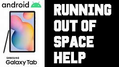 Android Running Out of Internal Storage Space - Android Samsung Tablet Fix Running out of Space