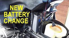 BMW R1100rt battery change