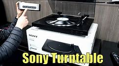 Sony Bluetooth Pre-Amp Turntable PS-LX310BT Unboxing assembly and review test