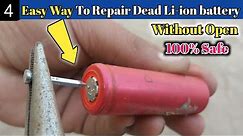 4 Best & Easy Way To Repair 18650 Lithium Ion Laptop Battery | Lithium Ion Battery Recovery
