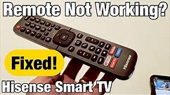 Remote Not Working- One or Several Buttons Not Working on Hisense Smart TV? FIXED!
