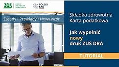 Karta podatkowa a składka zdrowotna - tutorial [Polski Ład]