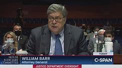 Attorney General Barr Testifies on Justice Department Mission and Programs