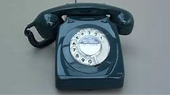 Old Classic Phone Ringing Sound | Vintage 1970s UK 746 Blue Rotary Dial Telephone #oldtelephone