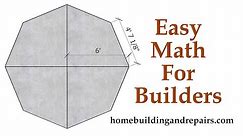 How To Calculate Cubic Feet And Yards of Concrete For Octagon Shaped Foundation or Slab