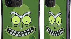 Head Case Designs Officially Licensed Rick and Morty Pickle Rick Season 3 Graphics Hybrid Case Compatible with Apple iPhone 15 Pro Max