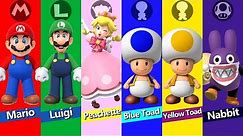 New Super Mario Bros U Deluxe - All Characters