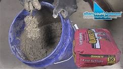 How To Mix Fast-Setting Concrete | DIY