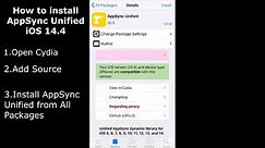 How to install AppSync Unified On iOS 14.8| AppSync Latest Compatible version For iOS 12.5.4 ~ 14.8