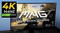 Best Affordable 4K 144HZ Gaming Monitor - MSI MAG 274UPF Unboxing & Review