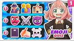 ANIME EMOJI QUIZ 🎮🤔 (Easy - Hard) Guess the Anime by Emojis | Part 1 ✅