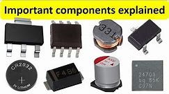 Important components of motherboard, Basic motherboard components explained, MOSFETS, Capacitors etc