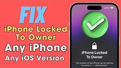 Remove iPhone Locked To Owner Any iPhone or Any iOS Version | No PC & iTunes