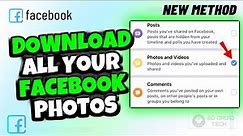 How to Download all your Facebook photos on Laptop/PC 2024