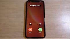 iPhone Xr Incoming Call