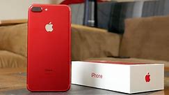 Red iPhone 7 Plus Unboxing and First Impressions! (Product RED)