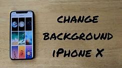 How to change background/ wallpaper iPhone X