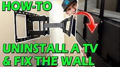 Uninstall Your TV and fix the wall like a Pro