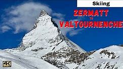 ZERMATT SKIING - Klein Matterhorn to Valtournenche Italy | Skiing from Switzerland to Italy