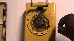 A Blast From The Past: A Working Old Rotary Dial Kitchen Wall Phone