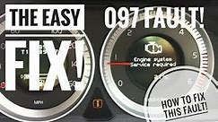 How to fix *ENGINE SYSTEM SERVICE REQUIRED* on your Volvo!! Code 097! - 2009 Volvo S80 D5