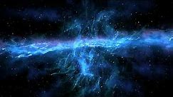 Futuristic Blue Nebula Space Star Cosmos Universe 3D Universe Wallpaper Background | 4k Screensaver
