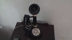 Vintage Leever Brothers Candlestick Telephone